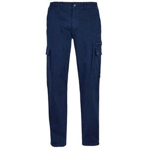 SOLS Mens Docker Stretch Cargo Pants / Navy